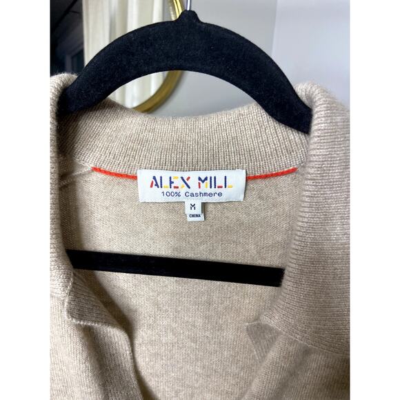 Alex Mill Isa Polo Cashmere Sweater size M medium - Picture 3 of 5